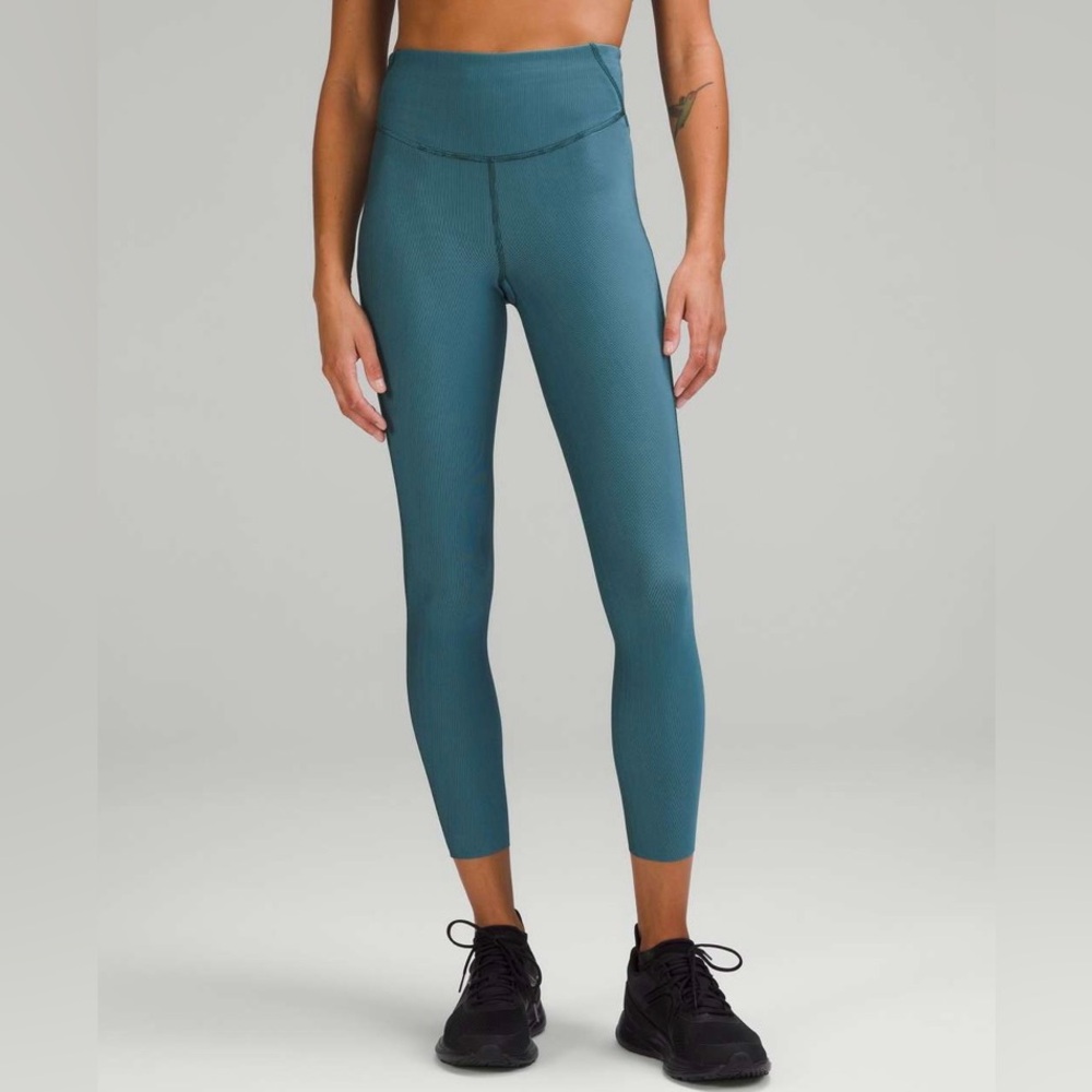 lululemon athletica High-Rise Ribbed Leggings Teal